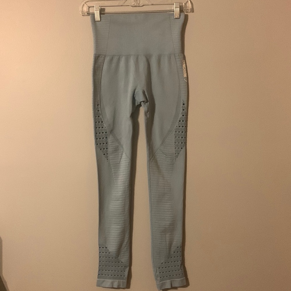Gymshark light blue leggings size Medium